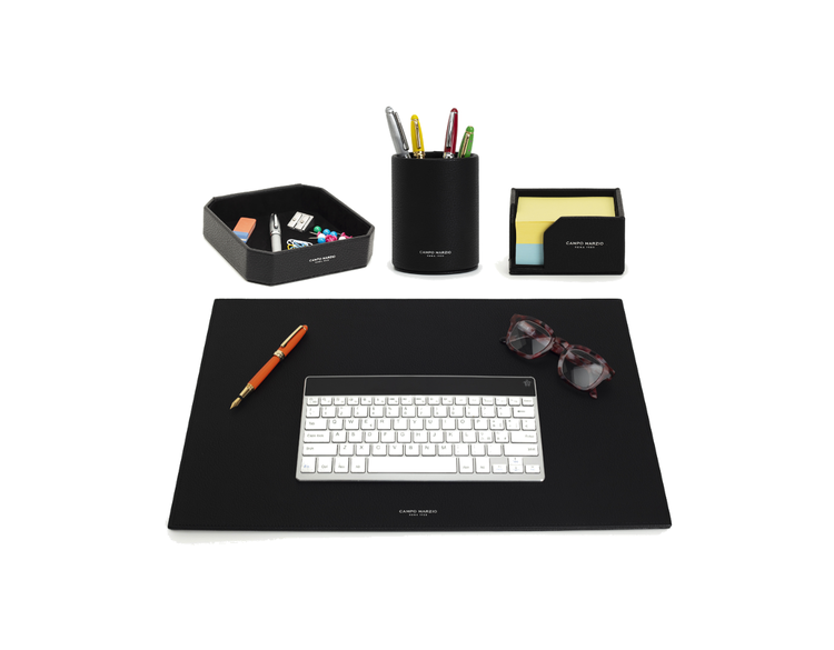 SINGLE DESK SET 4PC A2 BLACK