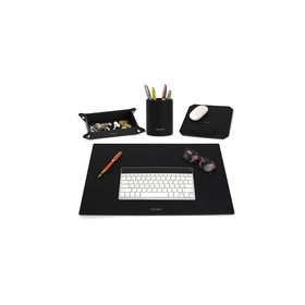 SINGLE DESK SET 4PC A3 BLACK