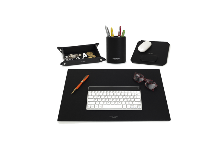 SINGLE DESK SET 4PC A3 BLACK