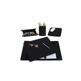 DOUBLE DESK SET 4PC A3 BLACK