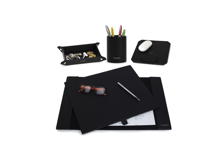 DOUBLE DESK SET 4PC A3 BLACK