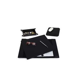 DOUBLE DESK SET 3PC A1 BLACK