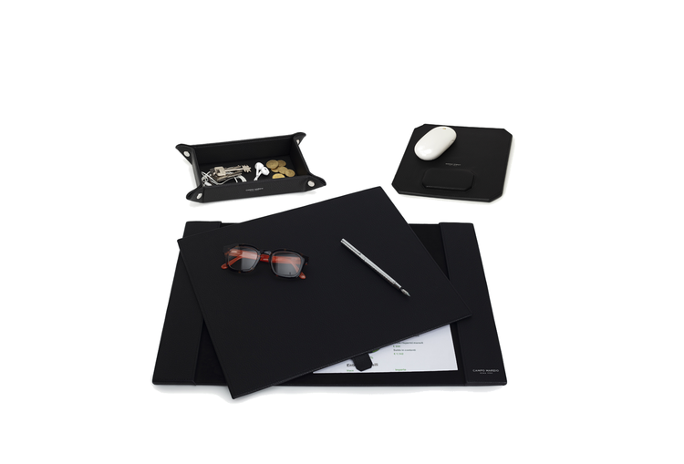 DOUBLE DESK SET 3PC A1 BLACK