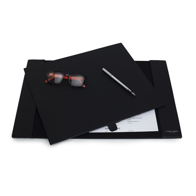 SINGLE DESK SET 3PC A1 BLACK