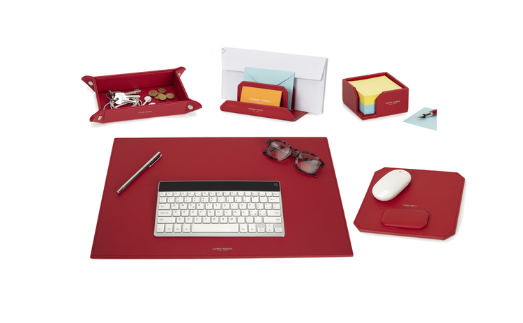 SINGLE DESK SET 5PC A1 RED