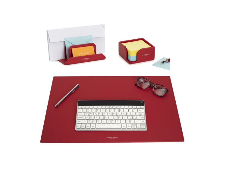 SINGLE DESK SET 3PC A1 RED
