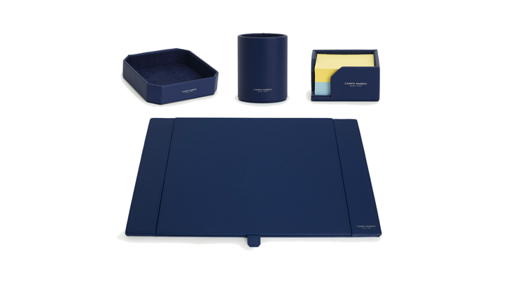 DOUBLE DESK SET 4PC A1 OCEAN BLUE