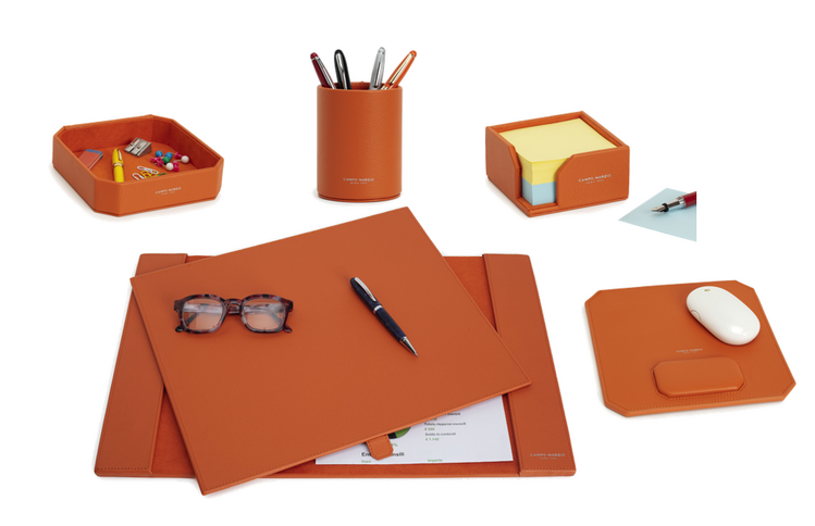 DOUBLE DESK SET 5PC A1 MANDARIN