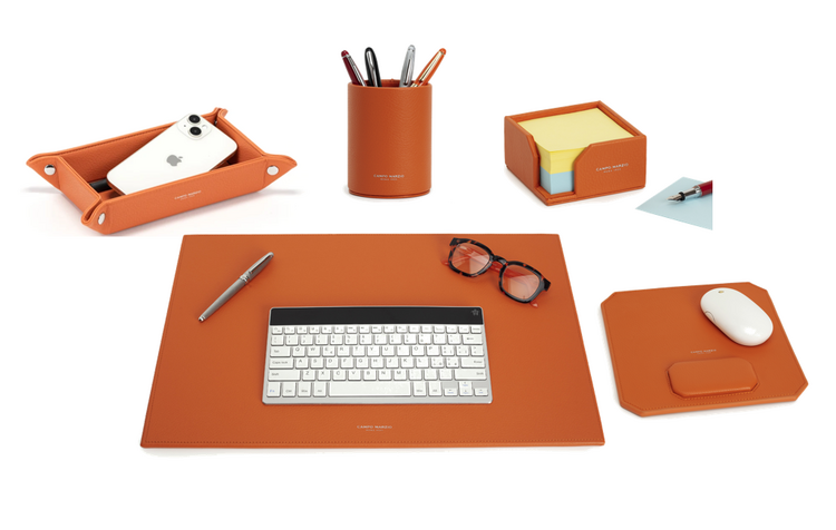 SINGLE DESK SET 5PC A2 MANDARIN