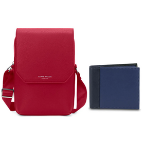 BAG & WALLET BUNDLE RED-SPACE BLUE