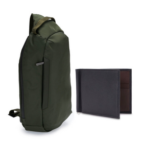 SLING BAG & WALLET BUNDLE MILITARY GREEN-BLACK