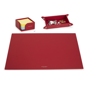 SINGLE DESK SET 3PC A22 RED