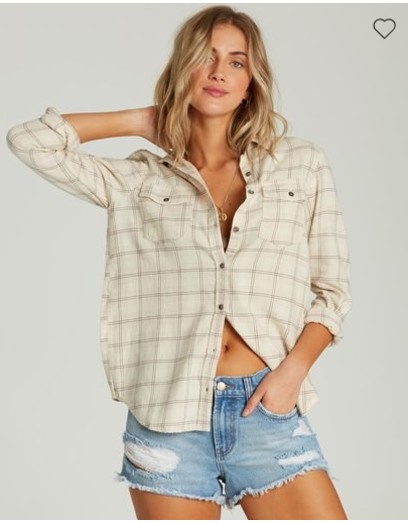 ALEXIS JANE DESIGN BILLABONG VENTURE OUT FLANNEL