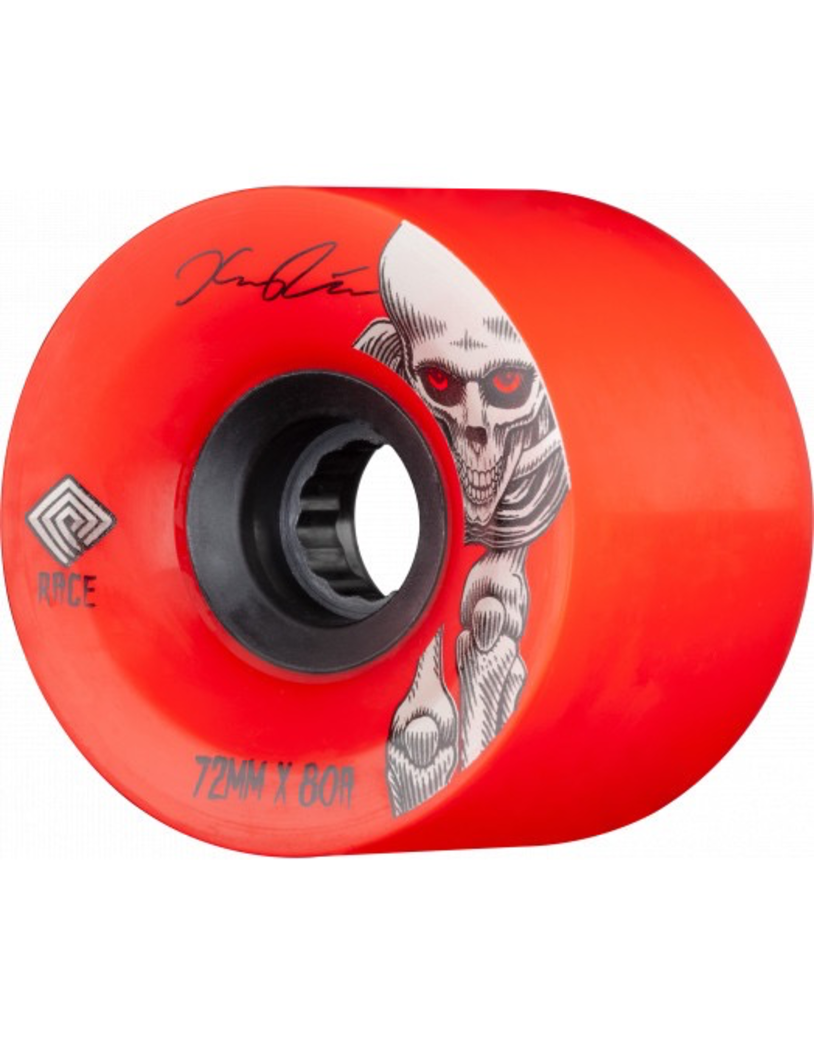 POWELL Powell Peralta Pro Kevin Reimer Downhill Skateboard Wheels Red 72mm 80A 4pk