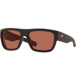 COSTA DEL MAR COSTA SAMPAN MATTE BLACK WITH COPPER LENSES