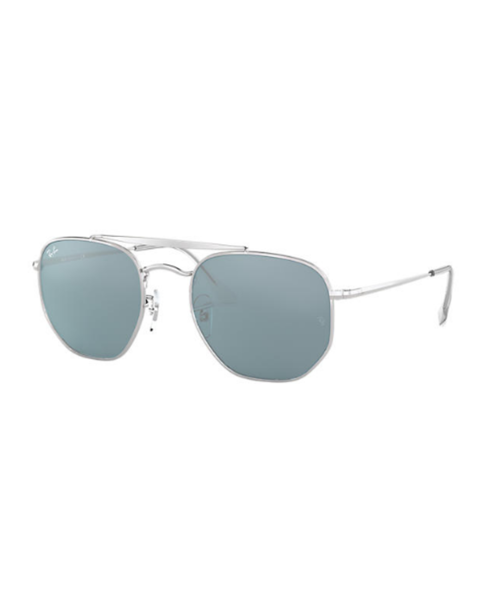 RAYBAN THE MARSHAL SILVER WITH AZURE/BLUE MIRROR LENS