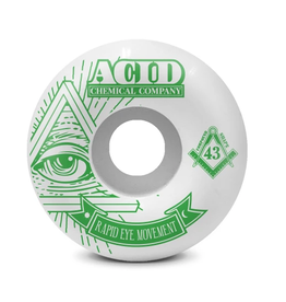 ACID ACID REM PYRAMID WHEELS 58MM 101A WHITE/GREEN