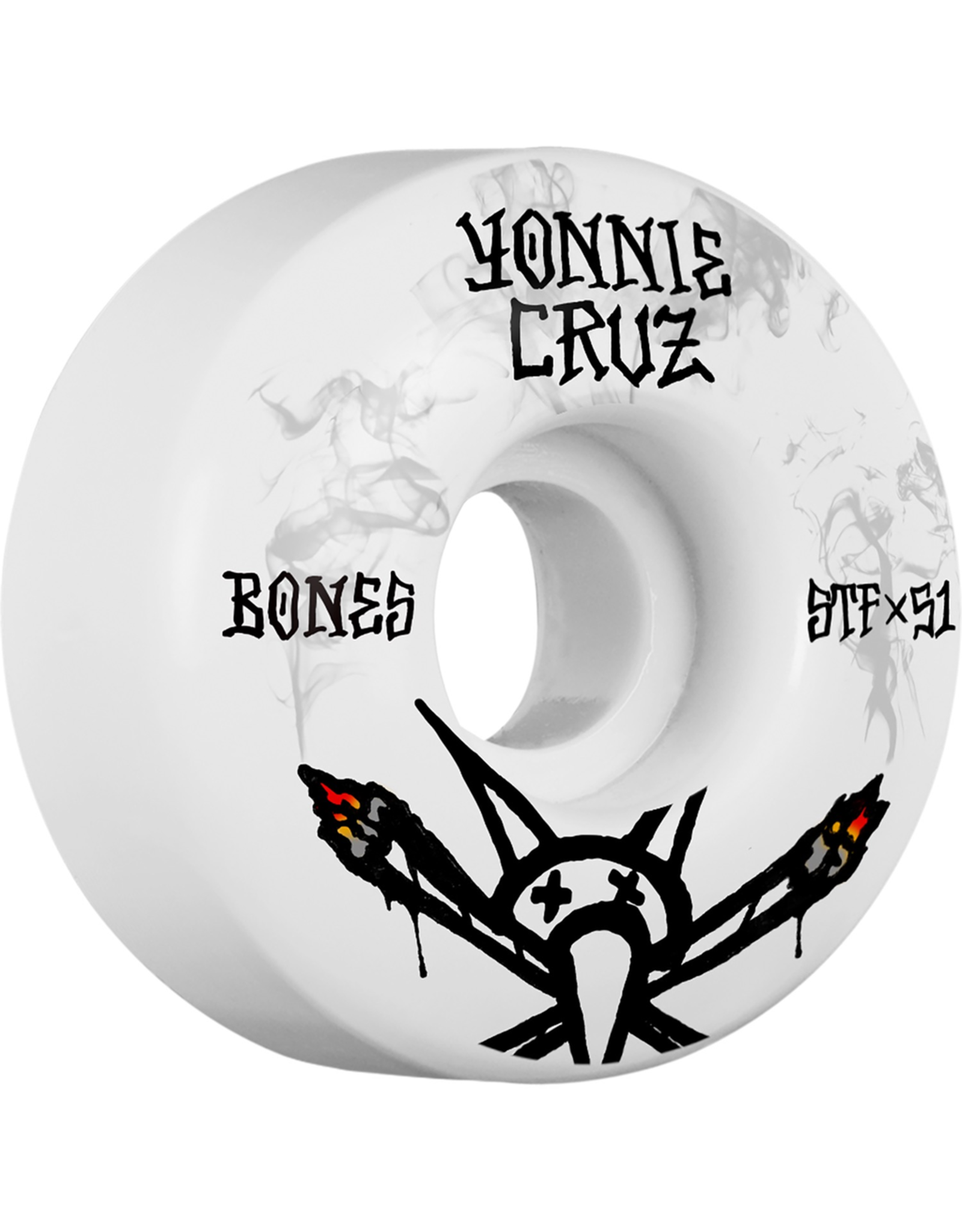 BONES BONES CRUZ STF V2 VATO JOINT 51mm WHITE/BLK (SET OF 4)