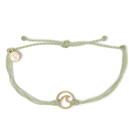 PURA VIDA GOLD WAVE BRACELET MINT