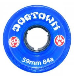 DOGTOWN DOGTOWN K-9 WHEELS 59MM x 84A, CLEAR BLUE