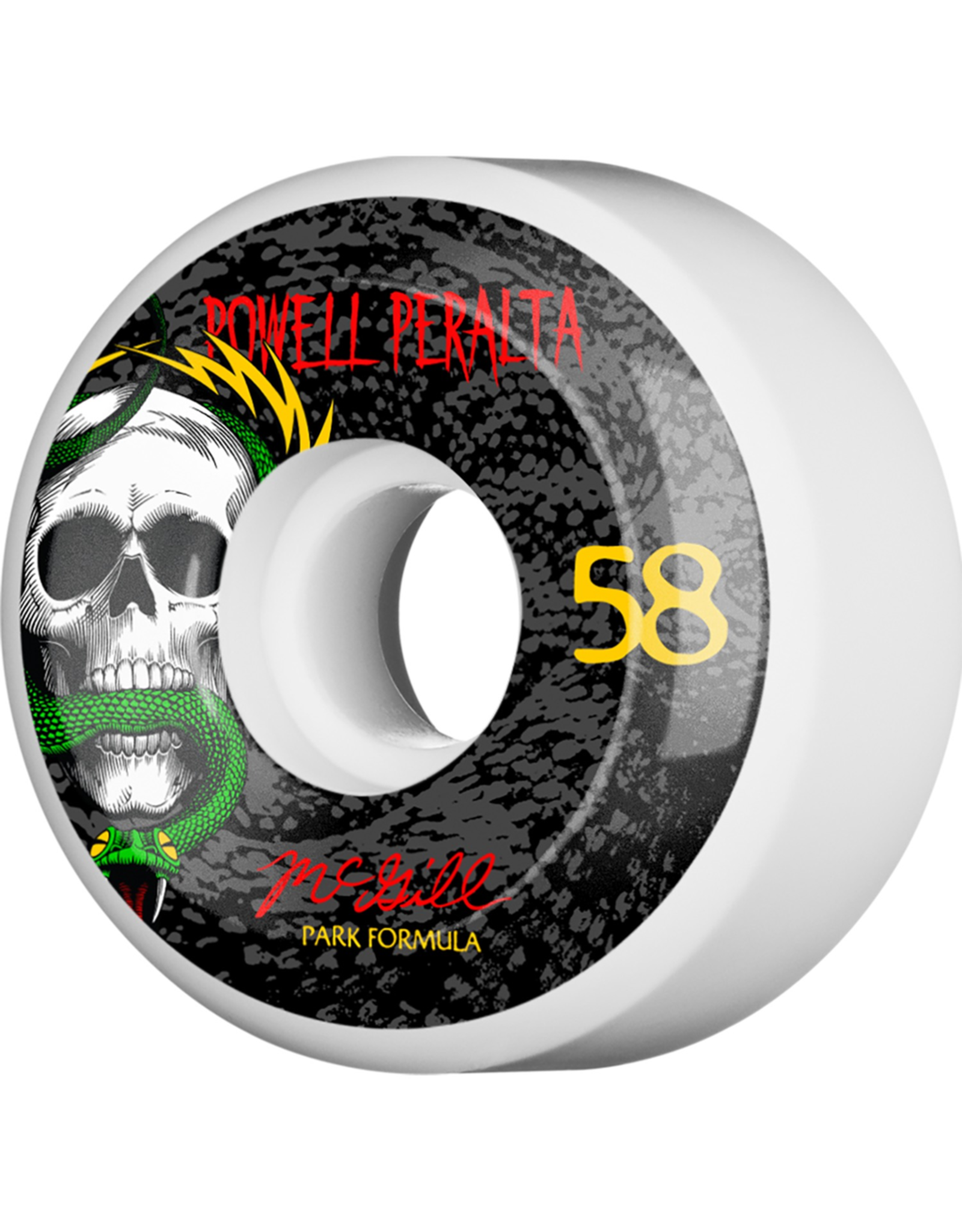 POWELL PWL/P MCGILL SKULL & SNAKE 4 PF 58MM WHT/BLK 103A