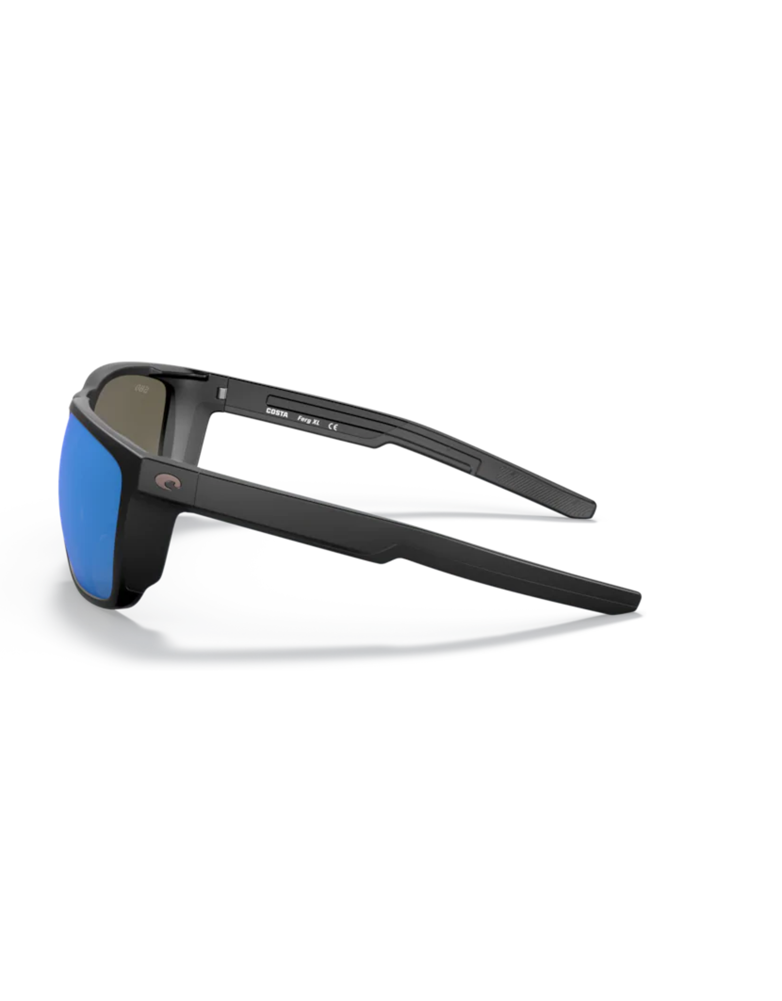 COSTA DEL MAR FERG XL - MATTE BLACK W/ BLUE MIRROR