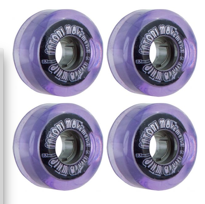 SATORI Satori Movement Lifted Whip Clear Purple Skateboard Wheels