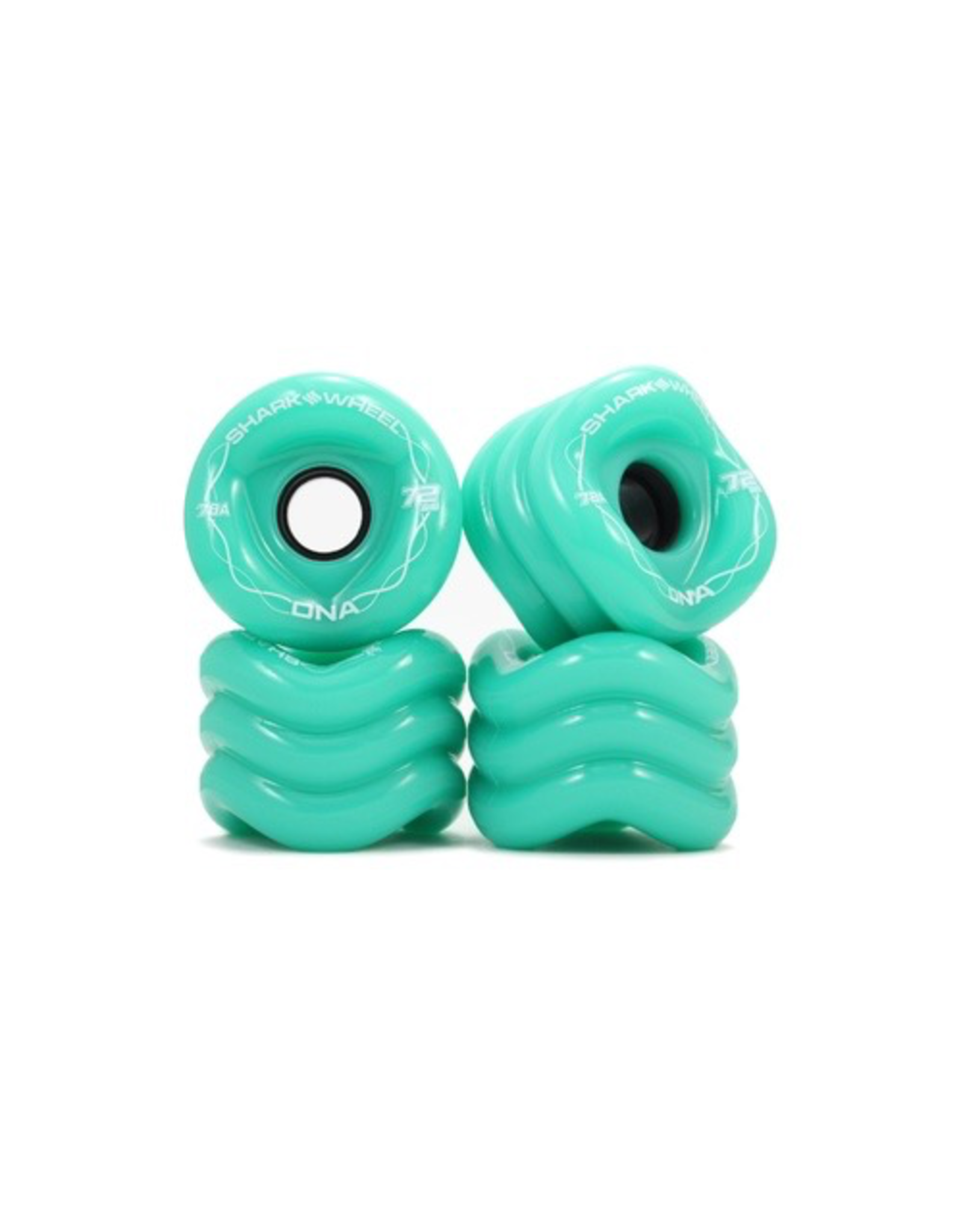 SHARK WHEEL SHARK DNA 72MM 7A SOLID TURQUOISE/WHT