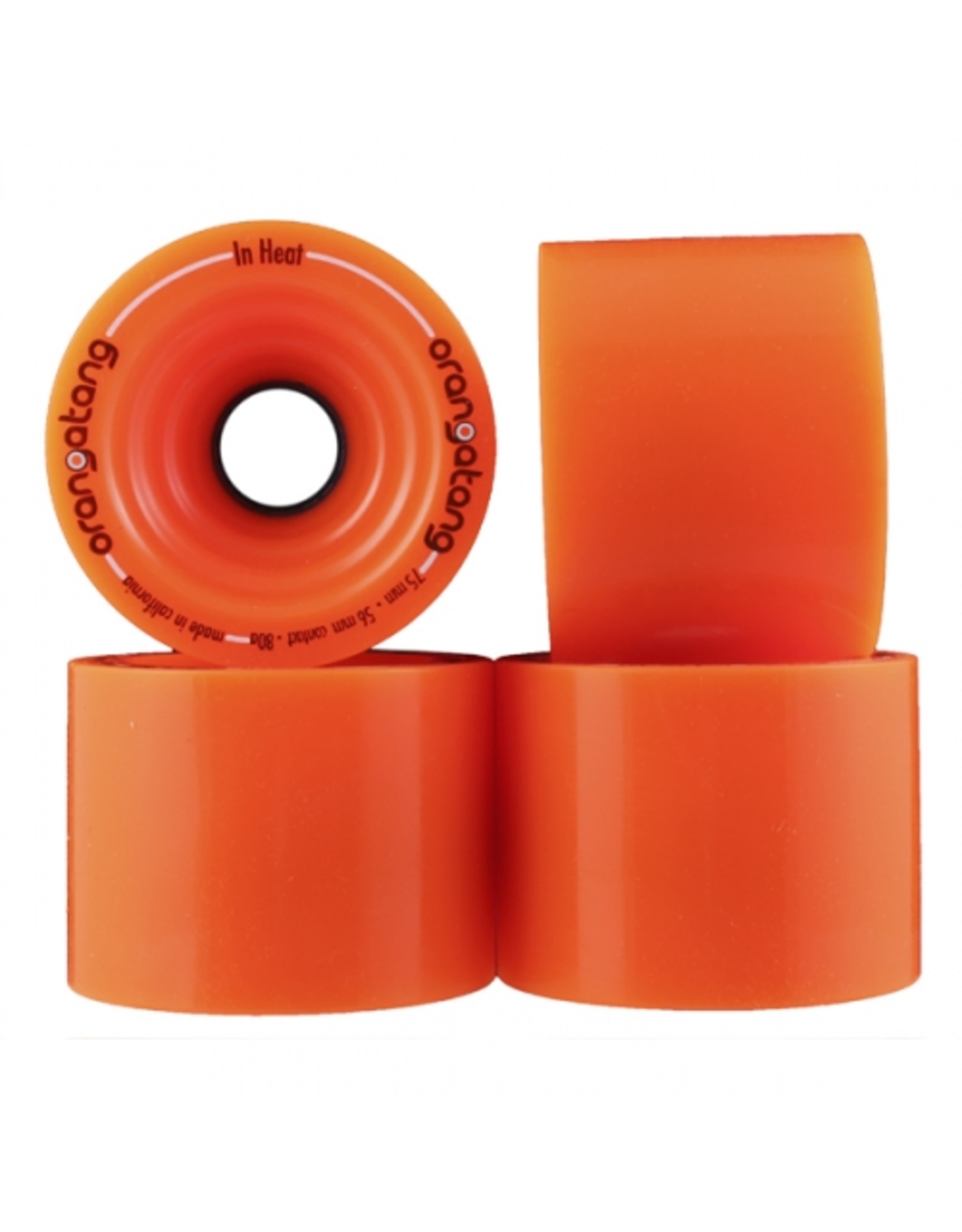 Orangatang In Heat オランガタン インヒート80A ORANGATANG 75MM, 80A IN-HEAT ORANGE (SET OF 4) - Salty's