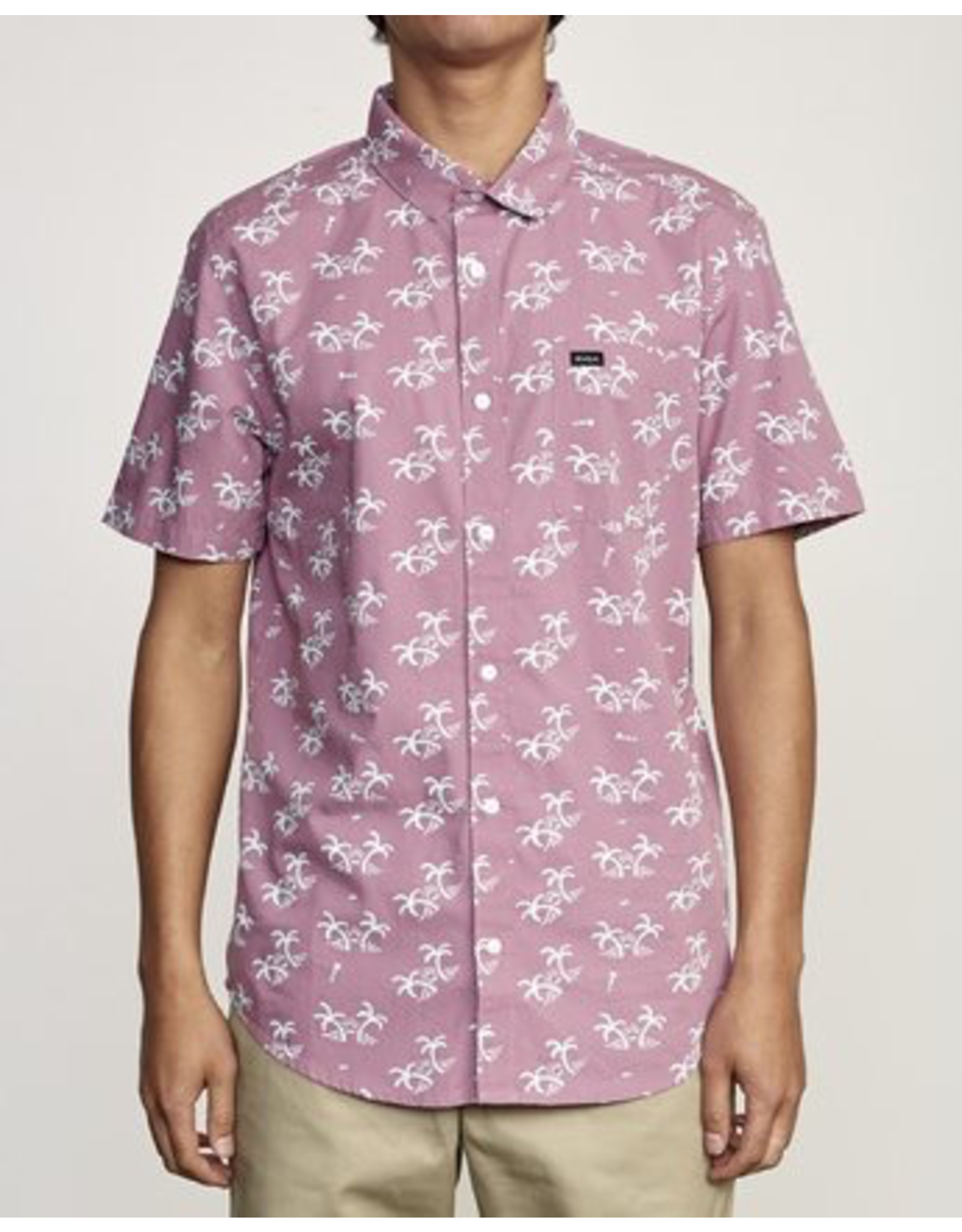 RVCA EASY PALMS BUTTON UP SS