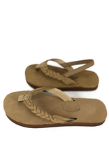 Rainbow Sandals KIDS FLIRTY BRAIDY PREMIER DARK BROWN