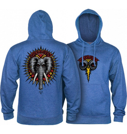 POWELL Powell Peralta Mike Vallely Elephant Hooded Sweat Shirt Mid Weight Royal Heather