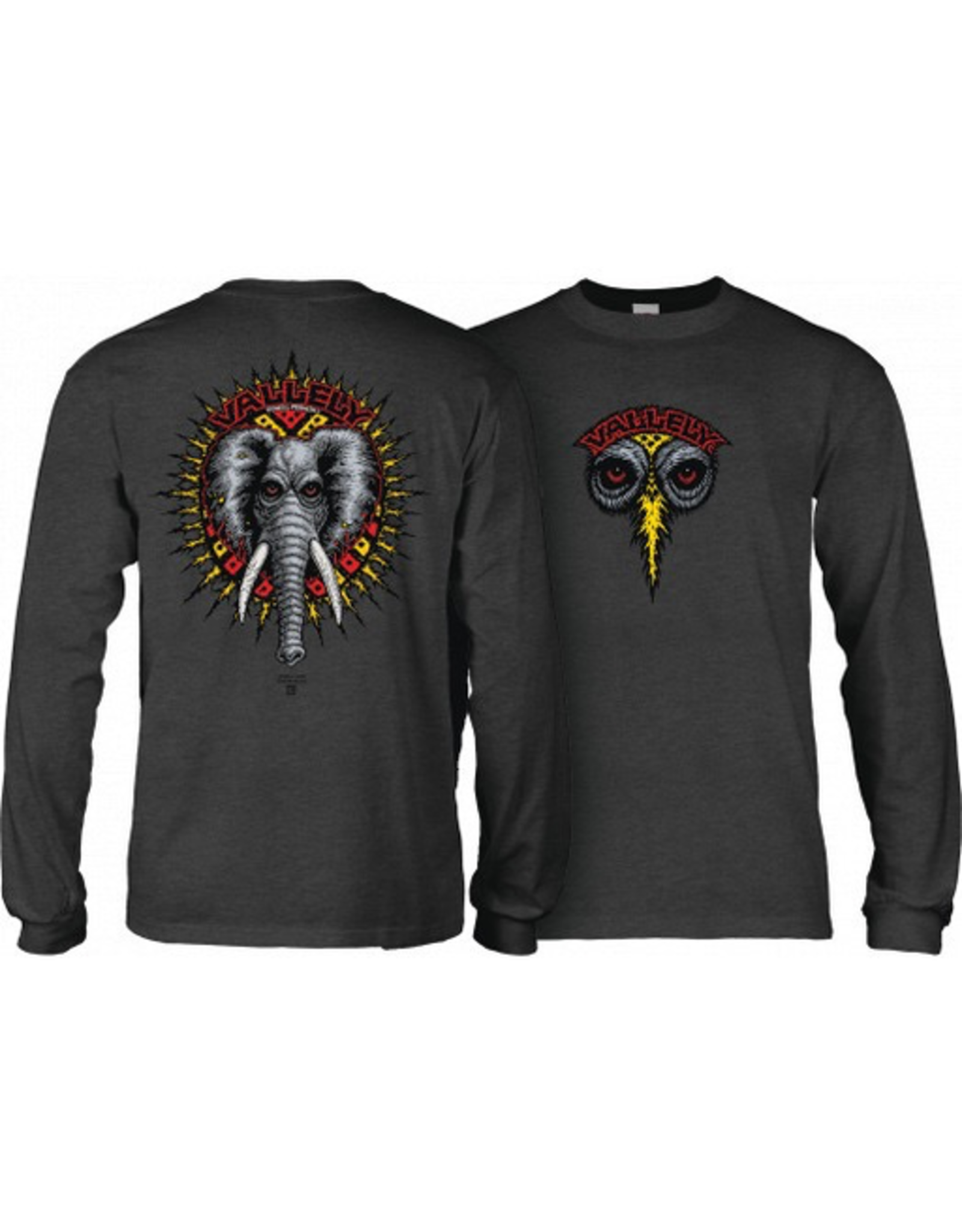 POWELL Powell Peralta Vallely Elephant L/S Shirt Charcoal