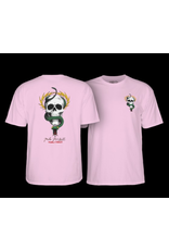 POWELL POWELL PERALTA SKULL AND SNAKE LT PINK TSHIRT