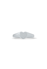 PURA VIDA PURA VIDA HEART SIGNET RING