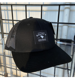 RICHARDSON 115 SOLID BLACK SALTY’S TRUCKER HAT