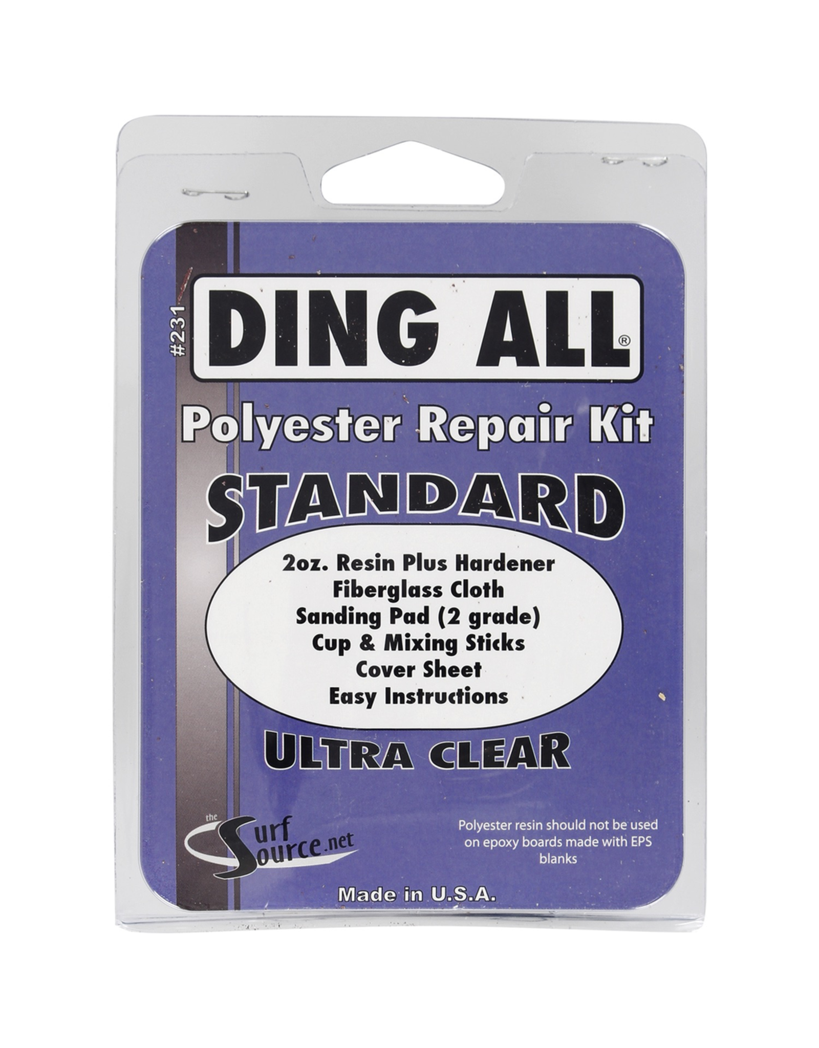 DING ALL POLYESTER STANDARD EPOXY REPAIR KIT
