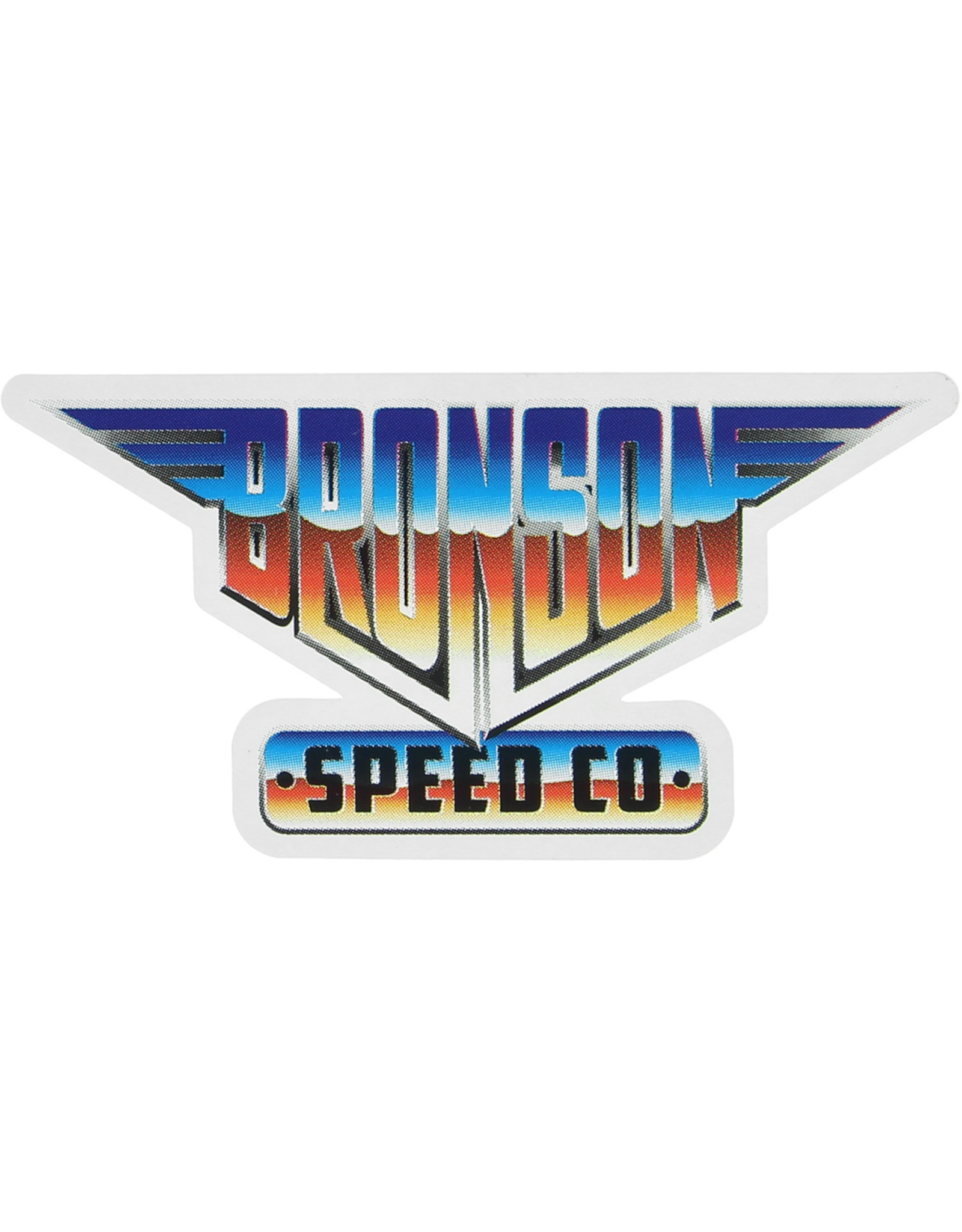 BRONSON SPEED CO. BRONSON HEAVY METAL VINYL DECAL 2.25x4.5”