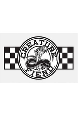 CREATURE CREATURE STRIKE FAST 3” DECAL WHT/BLK/CHECK