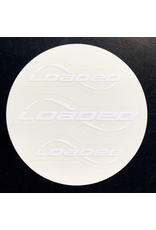 LOADED LOADED TRIPLE LOGO STICKERS (WHITE)