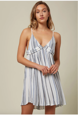 ONEILL Womens ONEILL SALTWATER SOLIDS STRIPE TANK DRESS COVER-UP