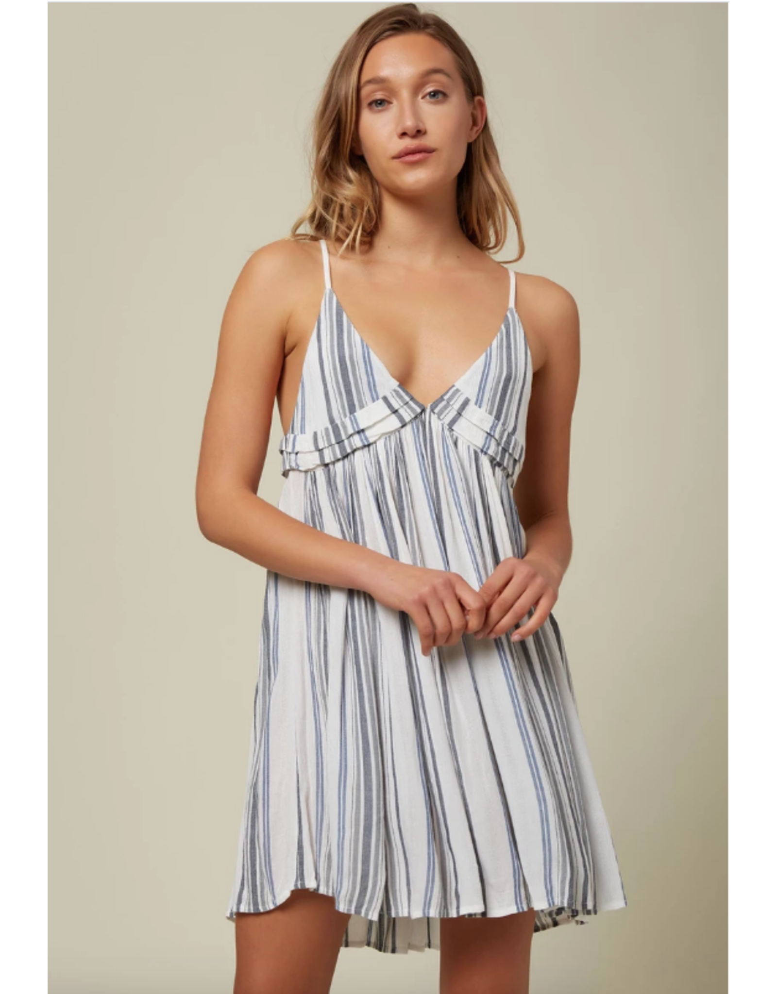 ONEILL Womens ONEILL SALTWATER SOLIDS STRIPE TANK DRESS COVER-UP