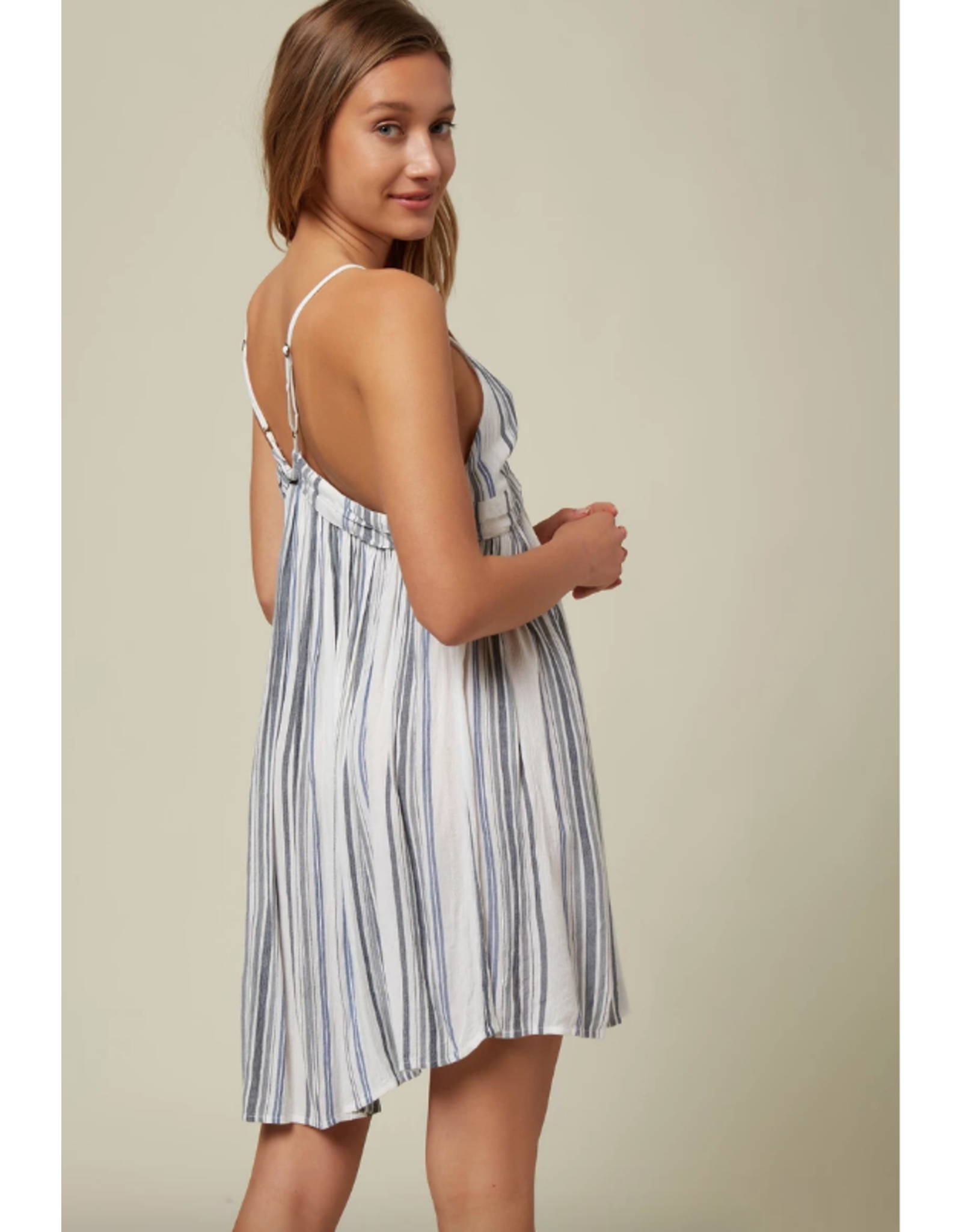 ONEILL Womens ONEILL SALTWATER SOLIDS STRIPE TANK DRESS COVER-UP