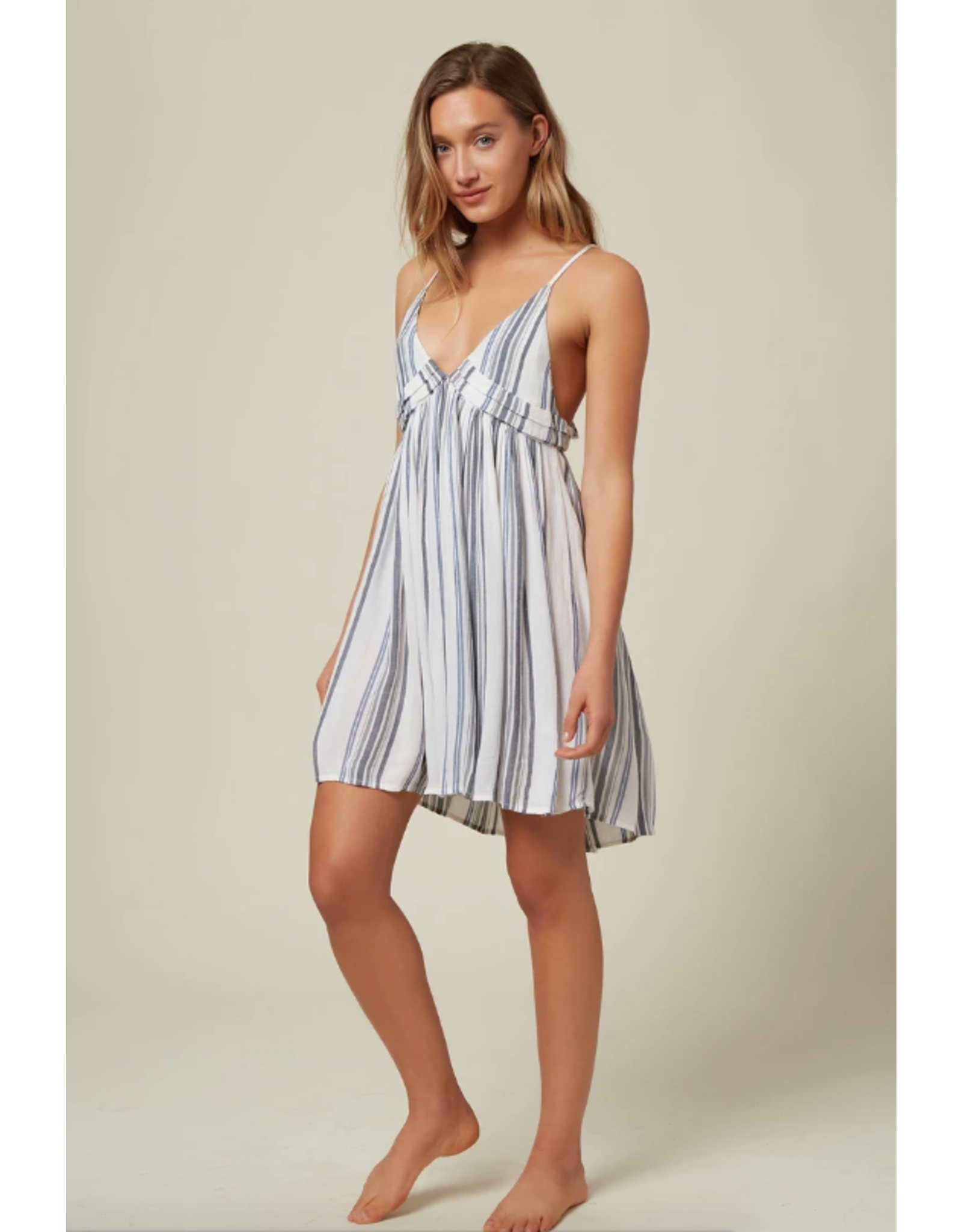 ONEILL Womens ONEILL SALTWATER SOLIDS STRIPE TANK DRESS COVER-UP