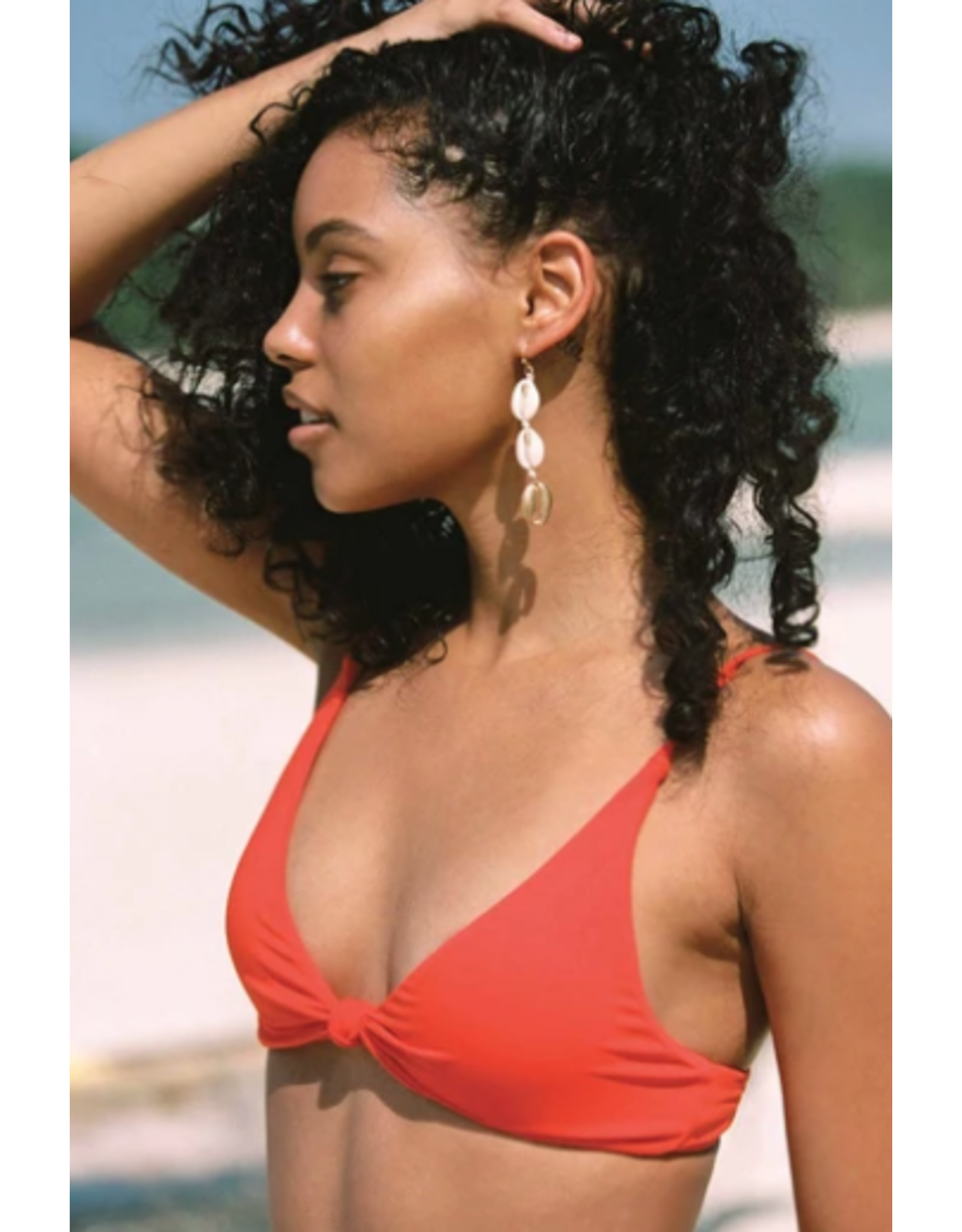 ONEILL Womens O’NEILL SALTWATER SOLIDS TALL TRI KNOT TOP