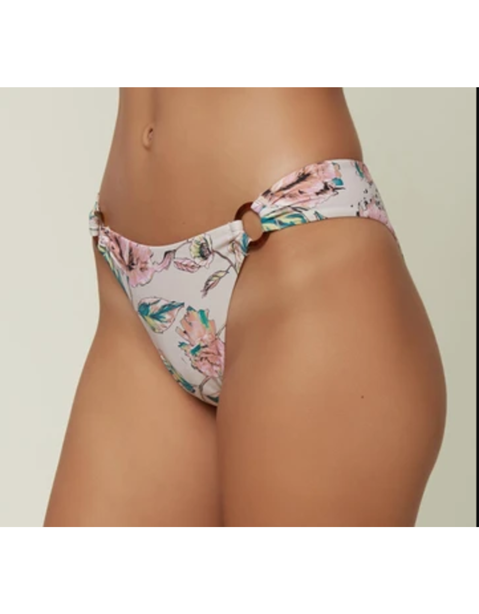 ONEILL Womens ONEILL VAN DON FLORAL RING HI-LEG BIKINI BOTTOMS