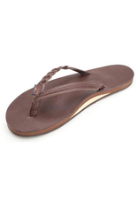 Rainbow Sandals LADIES FLIRTY BRAIDY CLASSIC MOCHA SINGLE LAYER