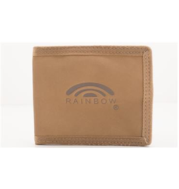 RAINBOW Sierra Brown - Bi-Fold Wallet with Jacquard Webbing around the sides