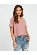 RVCA Girls HEADLINE CROPPED KNIT TOP