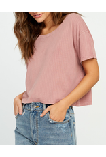 RVCA Girls HEADLINE CROPPED KNIT TOP